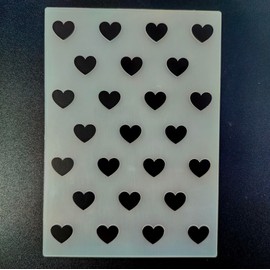 NZJ Spring Happy Valentine's Day Heart Love Plastic Embossing Folders for Card Making Scrapbooking and Other Paper Crafts 5X7