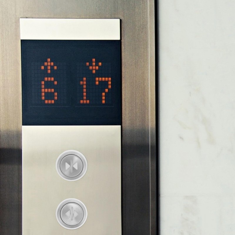 2pcs Elevator Push Buttons, Stainless Steel Lift Button Set, Open
