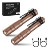 WORKPRO 2PCS Rechargeable LED Pen Light Ultra-Compact Flashlight Mini Flashlight