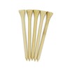 Kisangel 100pcs Bamboo Golf Tees Wooden Holders for Indoor and