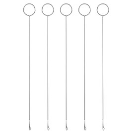 Giantree Sewing Loop Turner Hook, 5 PCS Loop Turner Tool for Silicone Beads, Loop Turner Sewing Tool Needle Hook Sewing Loop Turner Hook for Fabric Tube Straps Belts Strips DIY Accessories(10.4Inch)