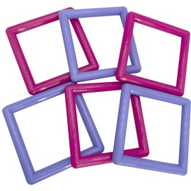 Mandarin Bird Toys 2073 Pk6 Big Square Rings Mandarin Bird Toys by M&M