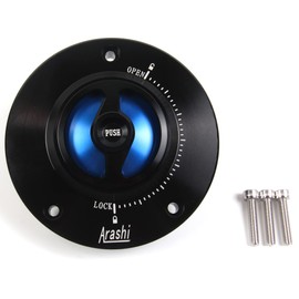 Arashi CNC Keyless Fuel Tank Gas Cap for Suzuki GSF Bandit 650 1200S 1250 / GSR 600 750 / GSX650F / GSX1250F / Hayabusa Gen 2 GSXR 1300 / GSXR 600 750 1000 / SV650 SV650S / SV1000 SV1000S Gold