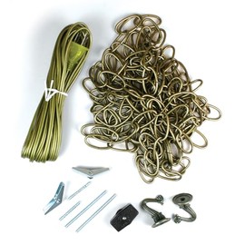 Jandorf Swag Kit, 15', with 20' Cord, Antique Brass Finish: Elegant Design for Versatile Lighting