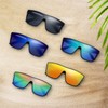 The Fresh Square Flat Top Sunglasses for Men Women Shield