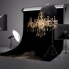 Lyly County Photography Background 5x7ft European Gorgeous Crystal Chandelier Black