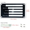 Blank Aluminum ID Plates, Metal Identification Plate, Serial Number Tag,