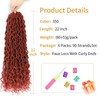 Goddess Locs Crochet Hair 22 Inch 6 Packs Faux Locs