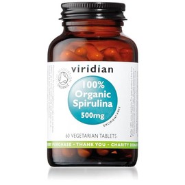 Spirulina 500mg 60 excipient-free tablets, Organic