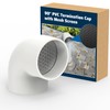 Pearwow PVC Vent Termination Cap, 1 Pcs Roof Vent Cap