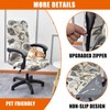 CRFATOP Stretch Computer Office Chair Cover with Durable Zipper Universal