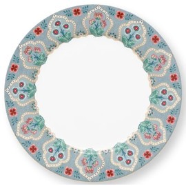 Pip Studio Flower Festival Breakfast Plate Light Blue 21 cm