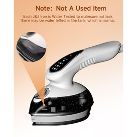 Portable Steam Iron for Clothes, 1100W, 20g/min Steam Flow, 120ML Large Tank, 25s Fast Heat Up, Ceramic Soleplate, 5.8Ft Cord, Small Iron for Travel, Home Use