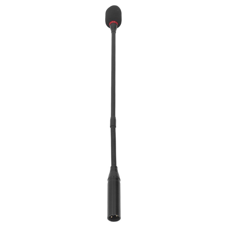 Gooseneck Microphone 17.7in Flexible Noise Reduction Gooseneck Plug in Microphone
