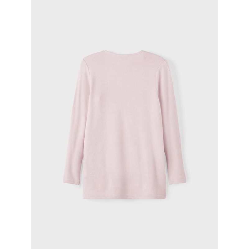 NAME IT Girl's Long Fit Cardigan, Burnished Lilac