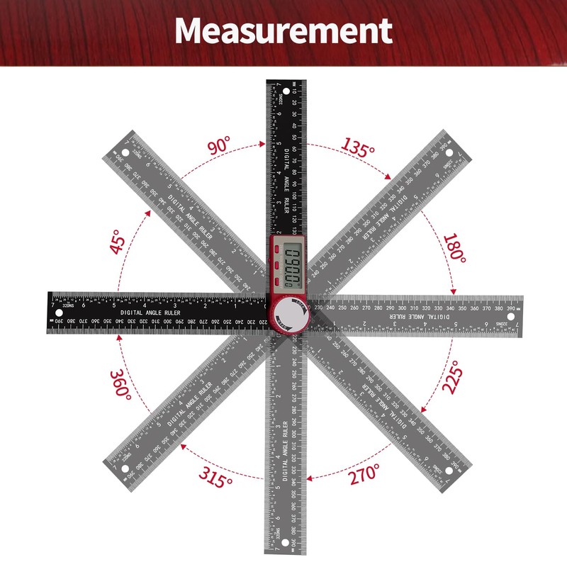 Digital Angle Finder, Angle Protractor Ruler with 200mm/ 7 inch,