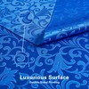 HommxJF 4 Pieces Scroll Damask Jacquard Royal Blue Placemats,13 x
