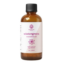 Wintergreen Essential Oil by Essential Delights - Premium Grade 100% Undiluted Essential Oil | for Aromatherapy, Soaps, Lotions, & Candles | Vegan & Cruelty Free (4 Fl Oz)