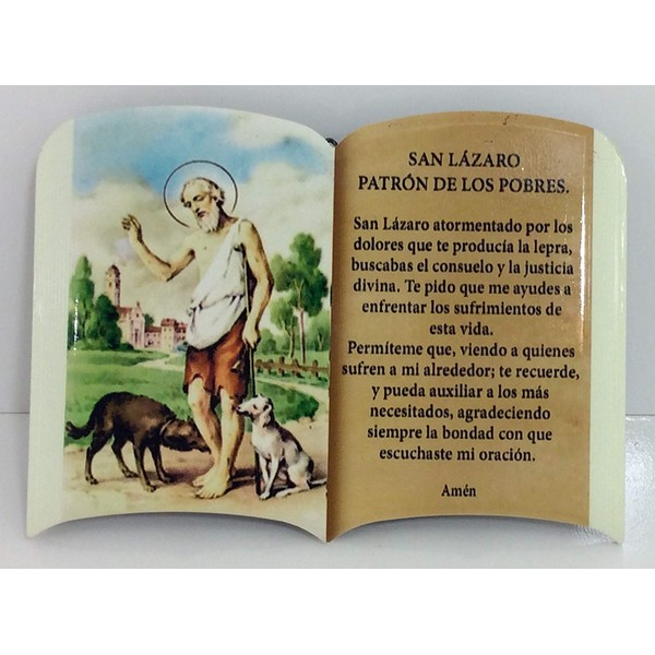 (Oracion) San Lazaro/Saint Lazarous for Table and Wall (para MESA
