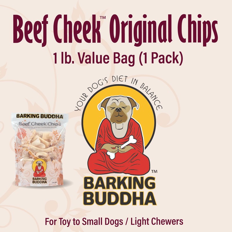 Barking Buddha Beef Cheek Chips | Extra Thick 2"-4" All