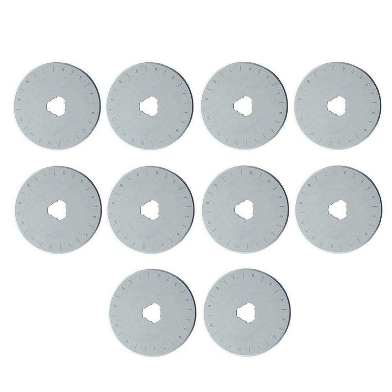 Taskar 45mm Rotary Cutter Blades for Olfa Etc - 10