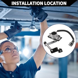 Hihaha No.538207S600 Suspension Ride Height Level Sensor for Nissan Armada 2005-2015 / Rear Left Right Headlight Level Sensor/Durable Metal / 1 Pcs Black