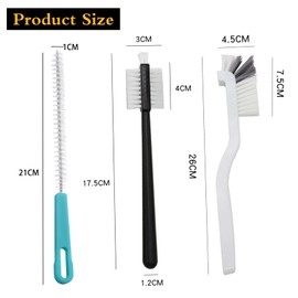 Set of 3 Brosse de Nettoyage Brosse Net Toy Accessories Outil pour Tous Les Couteaux de Bol de Thermocuiseur idéal pour Thermomix TM5 TM6 TM31 TM21 Robot Culinaire