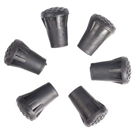 Pack of 6 Rubber Buffer for Hiking Poles, Trekking Poles, Cap Cover, Protection, Hiking Poles, Attachments, Pole Tip End Rubber Pads