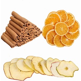 Dried Orange Slices Cinnamon Potpourri Simmering Set, Cinnamon Sticks, Potpourri Bowl Filler Gift Basket Fillings for Fall Scents, Thanksgiving, Spice Supplies for Christmas Party Decor
