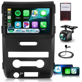 4G+64G Android 13 Car Stereo for Ford F-150 2009-2012 with DSP/Wireless Carplay/Android Auto, Sellrich 9 inch Touch Screen Radio Bluetooth 5.0 FM/RDS Mirrorlink AHD Backup Camera