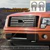 KUAFU 2 PC Chrome Front Bumper Tow Hooks Compatible With