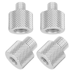 NIUQIGE Pack of 4 Thread Adapters 3/8 Inch to 1/4 Inch & 1/4 Inch to 3/8 Inch Aluminium Alloy Tripod Screw Adapter for Tripod, Microphone Stand, Camera Tripod, Camera, Speaker