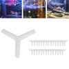 30Pcs Aquarium Air Valve Connector 8/4MM Straight 3 Way LShape