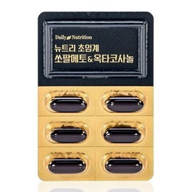 Daily Nutrition Nutri Supercritical Saw Palmetto Octacosanol / Prostate Saw Palmetto Vegetable 60 Capsules Zinc Selenium Supplement (Latest 2027) / 뉴트리 초임계 쏘팔메토 옥타코사놀 / 전립선 소팔메토 식물성 60 캡슐 아연 셀레늄 영양제 (최신 2027년)