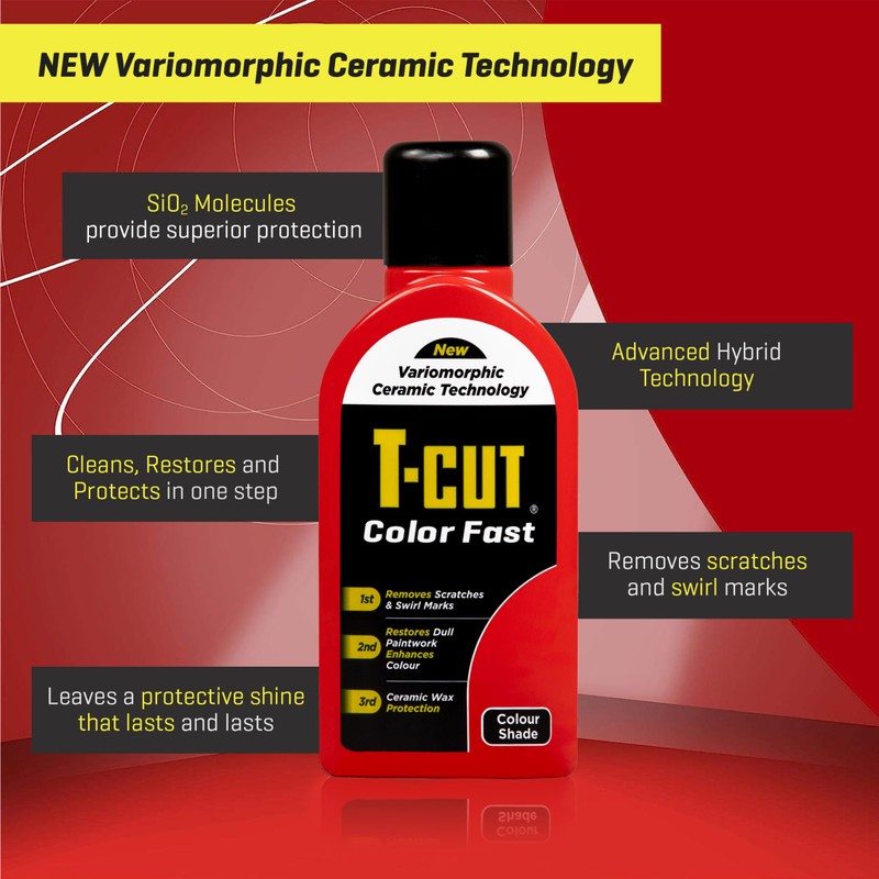 T-Cut Light Red Scratch Remover Color Fast Paintwork Restorer Car