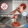 Sink & Drain Plunger Sink Unblocker with Strong Traditional Wooden