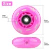 WHEELGOO 4-Pack PU Inline Skate Wheels Flashing Wheels Replacement w/Bushings