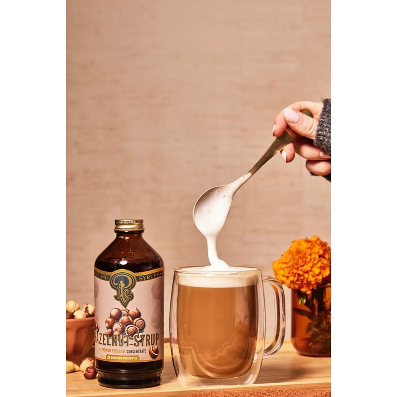 Portland Syrups Hazelnut Syrup – Flavoring for Coffee, Lattes, Cold