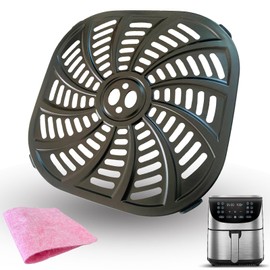 HQT 7QT Square Air Fryer Crisper Plate for Gourmia GAF778 Air Fryers, Premium Air Fryer Grill Pan Crisping Plate Rack Insert Grate Grid Shelf for 7QT Gourmia Air Fryers, Nonstick, Dishwasher Safe