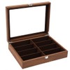 TFCFL Sunglasses Organizer Box Wood Eyewear Display Case Storage Box