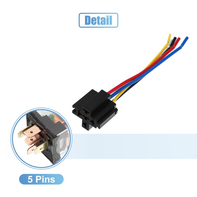 X AUTOHAUX 3 Pcs 24V 80A SPDT Car Relay 5