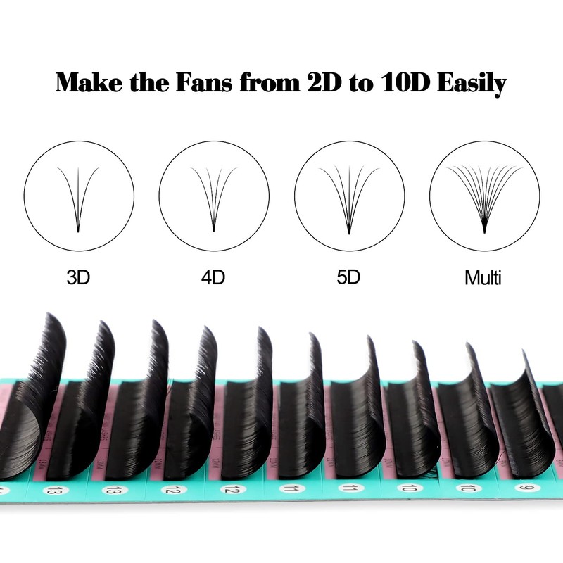 Eyelash Extension Supplies DD Curl 0.03 Rapid Volume Lash Extensions