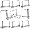 Heavy-Duty Square Towing Hitch Pins (10-Pack) - Carbon Steel with