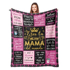 Regalos para Mamá, Regalos para Mama Cumpleaños, Regalo para Mama En Español, Gifts for Mom, Mom Birthday Gifts from Daughter Son, Feliz Dia De Las Madres, Mama Gifts, Mama Mom Blanket 50" X 60"
