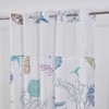Yanutan No Hook Shower Curtain,Ocean Theme Double-Layered Shower Curtain with