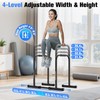 Sportsroyals Adjustable Dip Bar Station, Heavy Duty Parallette & Parallel