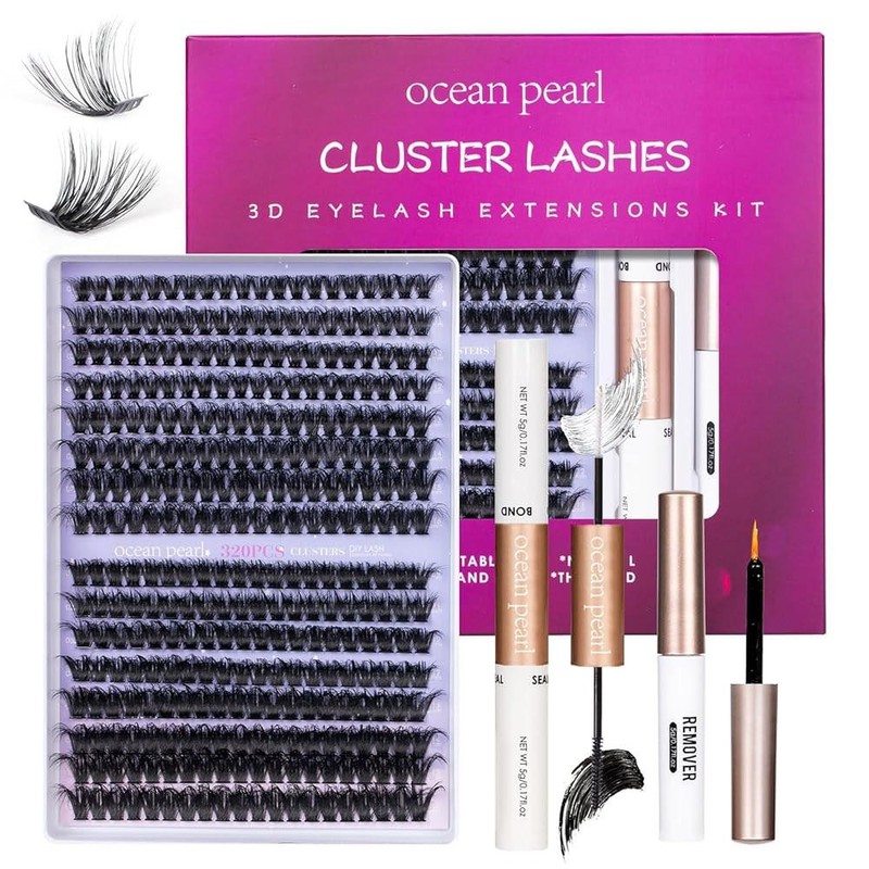 Ocean Pearl 오션 펄 래쉬 클러스터 320pcs 3D 두꺼운 키트