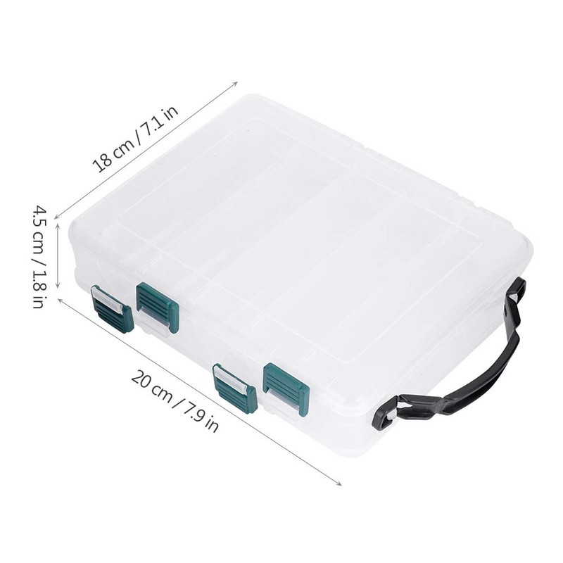 Keenso Fishing Lure Box Lure Holder Lure Storage Box, Plastic