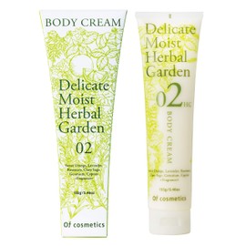 Of Cosmetics 02-HG Body Cream, Moisturizing, 5.5 oz (155 g), Herbal Garden Scent, For Beauty Salons, Smooth, Moisturizing, Drying, Moisturizing, Objects
