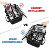 Trunab Reusable 6 Cups Drink Carrier for Delivery Insulated Drink